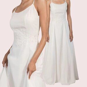 Vintage 90s Minimalist Wedding Dress